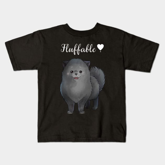 Fluffable! Kids T-Shirt by Yunuyei's Store